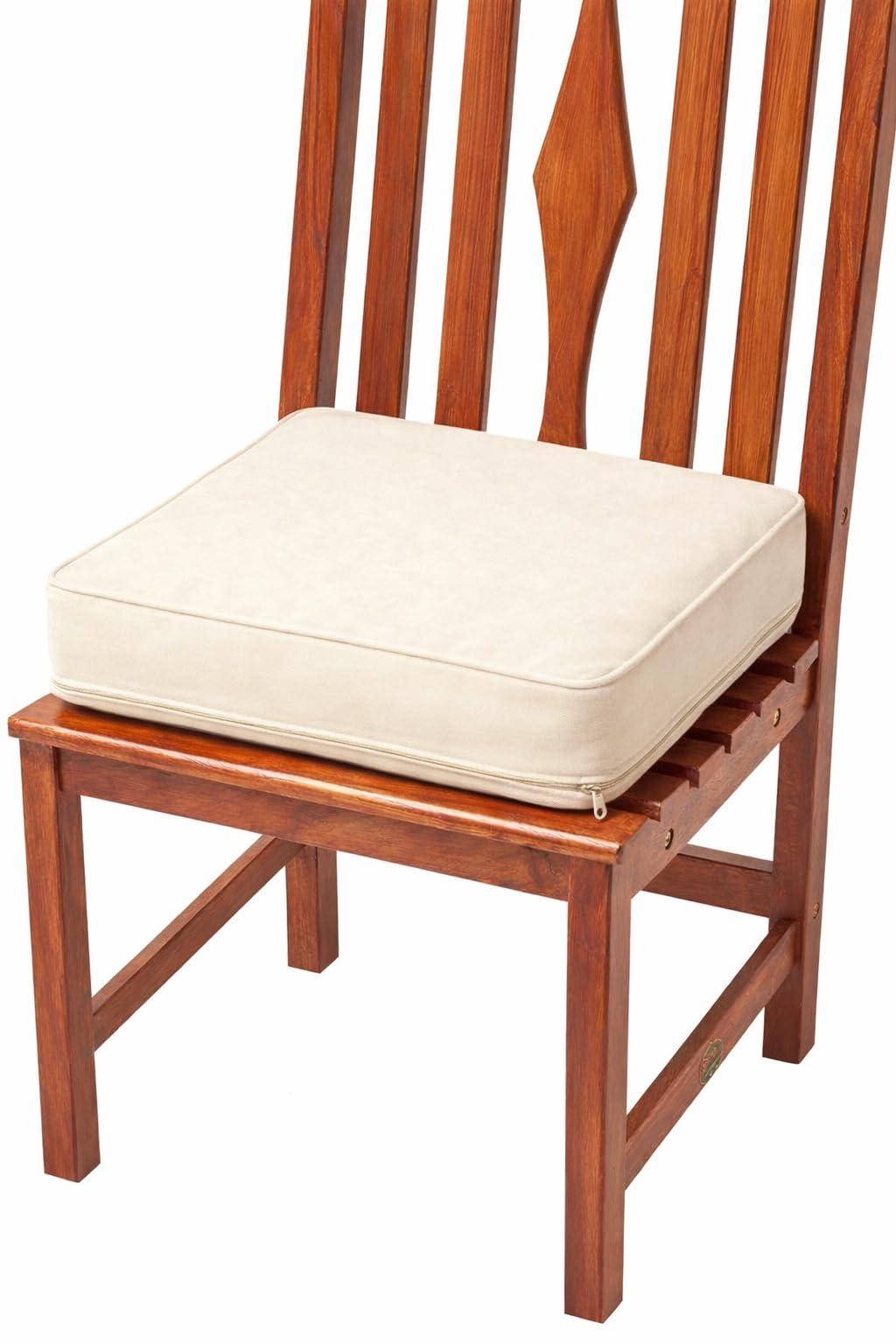SLUMBER HOME Large Dining Chair Booster Cushion 40cm Square Seat Pad – 10cm Thick Firm Memory Foam Lift Cushion for Elderly, Post-Operative Recovery and Pregnancy Support Cream