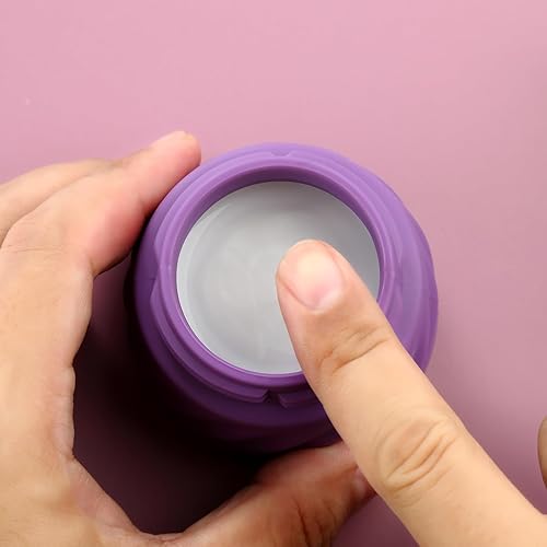 Vista 146 de Gemice Recipientes de viaje para artículos de aseo personal, tarros de crema de silicona aprobados por la TSA, tamaño de viaje con bolsa