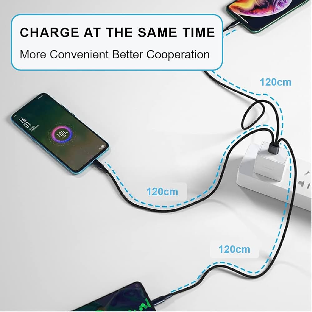 Amazon.co.jp: 3 in 1 Type C 急速充電ケーブル 【120cm】USB C