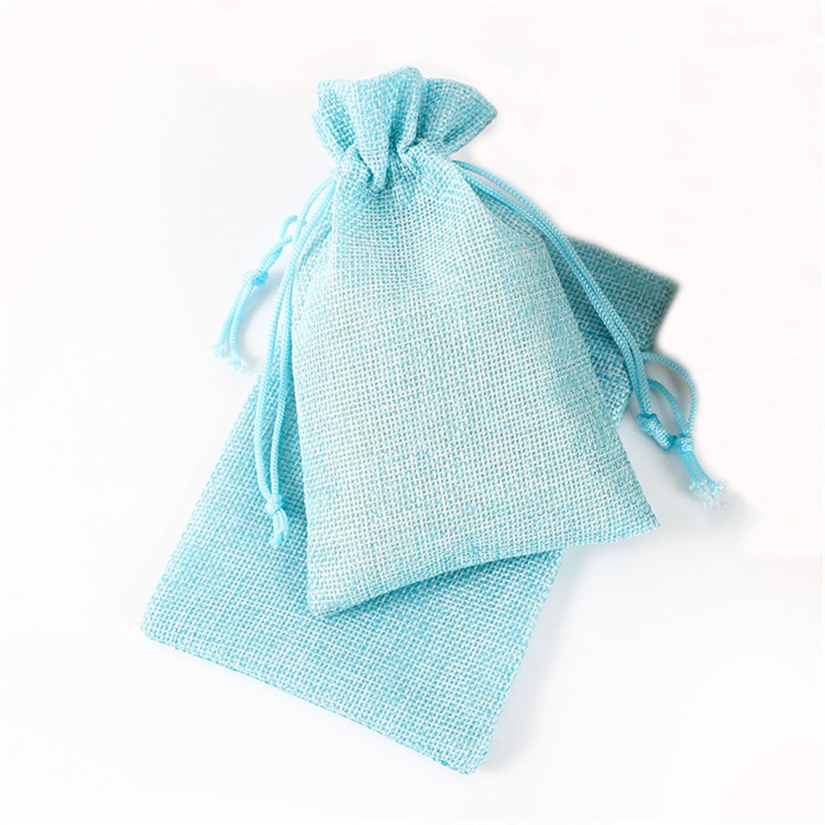 Sacs en toile de jute lot de 100 pour emballage rapide de cadeaux