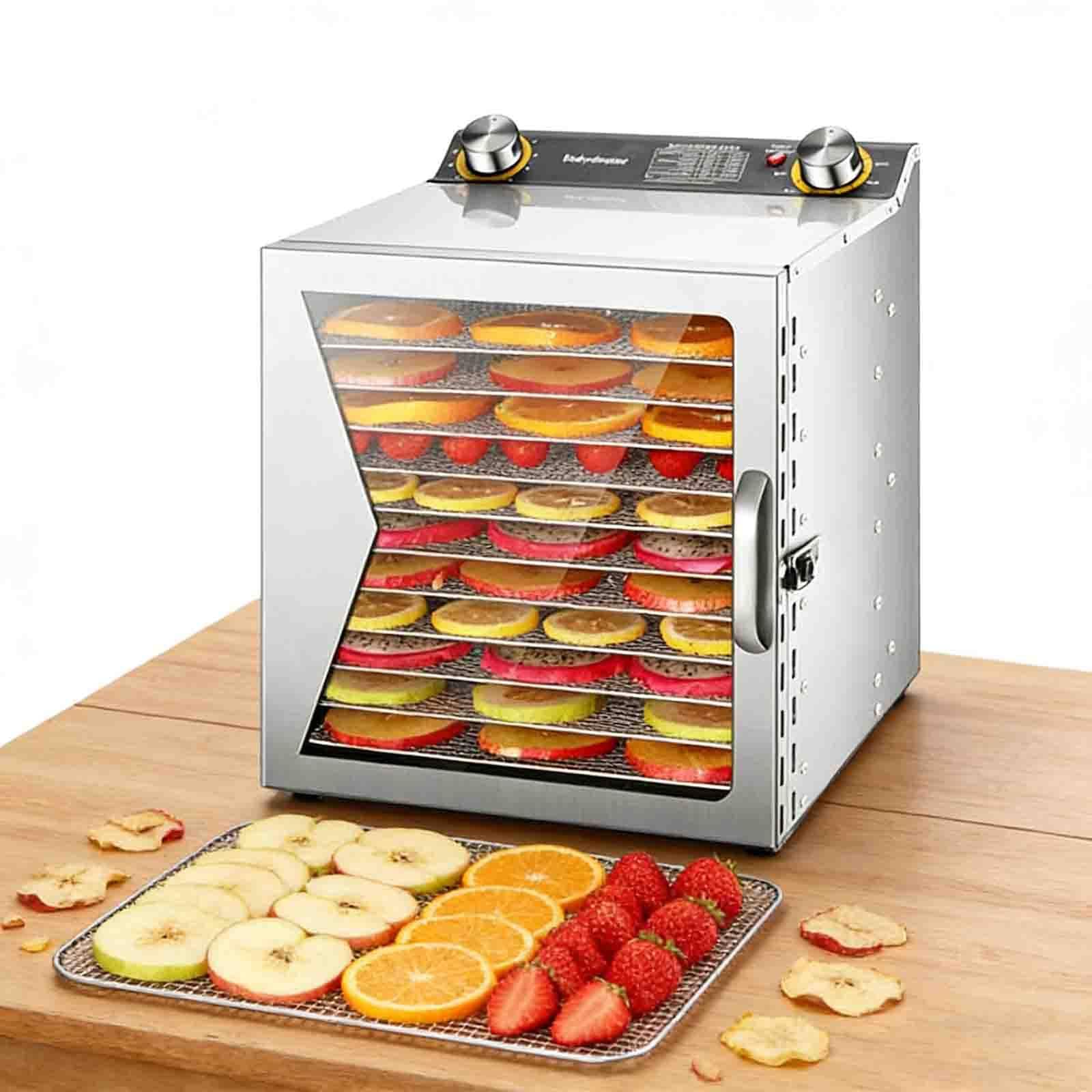 PtaTritious 800W Commercial Food Dryer Machine with 12/18 Layers, Food-Dehydrator for Home, Food Dehydrator Machine, Electric Dehydrated Dryer, for Jerky Beef Herb Vegetables 12Layer