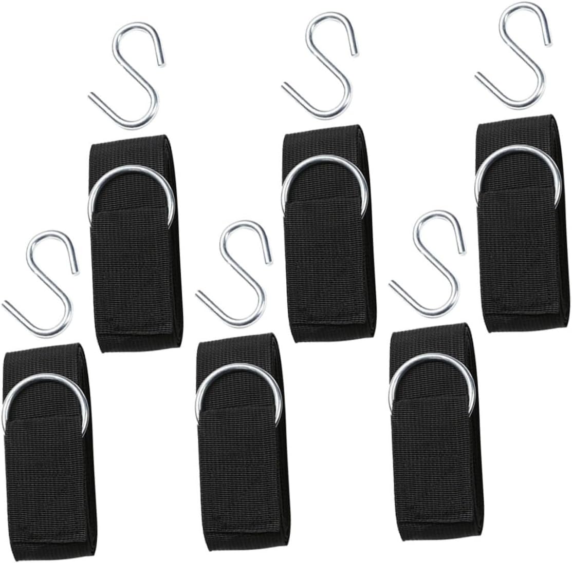 6pcs Strong Hammock Swing Reinforcement Kit Nylon Rope s Hooks Tree Swing Hanging Hammock