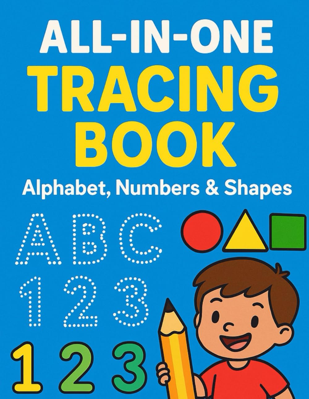 All-in-One Tracing Book: Alphabet, Numbers & Shapes