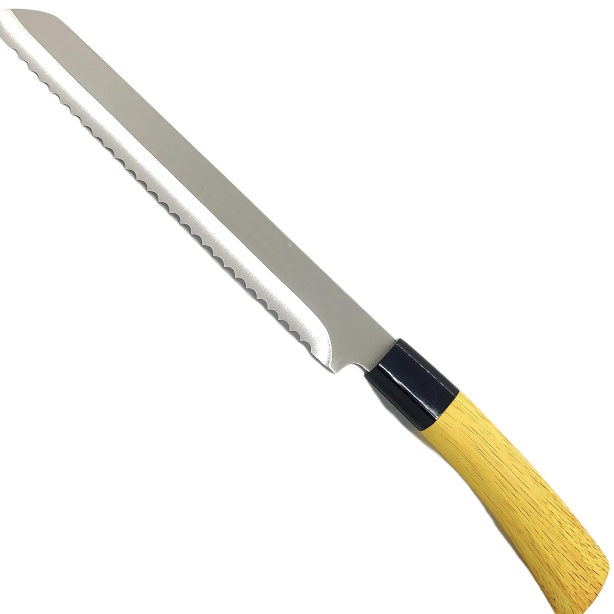 Anirdesh Professional Kitchen Knife, High Carbon Stainless Steel, Sharp, Meat Cutting Knife, Chopping Knife Wooden Handle (Bread Knife with Serrated Edge-H868)