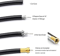 Fu Nian Aranyozott F-csatlakozó Készlet - 8db 7mm-es F-dugó és 4db SAT Adapter, Gumi Tömítéssel, Koaxiális Kábelekhez, Műholdvevőkhöz, DVB-T 6