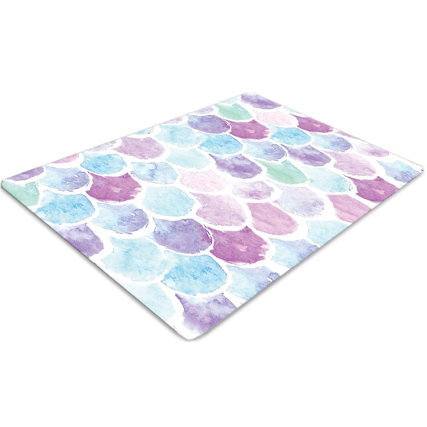 Tapis de chaise 120x90 cm imperméable et antidérapant en PVC rectangulaire