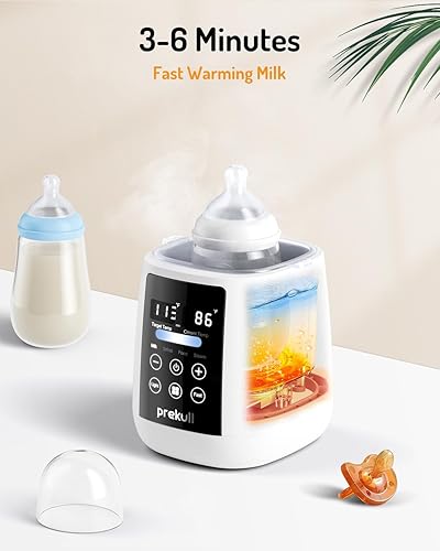 Miniatura 2 de Calentador de biberones rápido para leche materna, fórmula con control preciso de temperatura, termostato 48H calentador de leche para bebés con