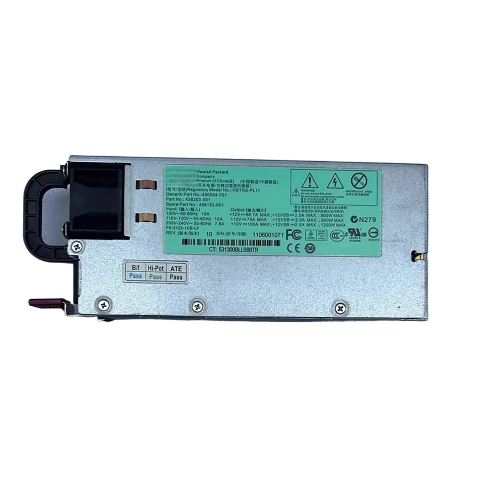 CLBSWYEJK HSTNS-PL11 1200W server power supply