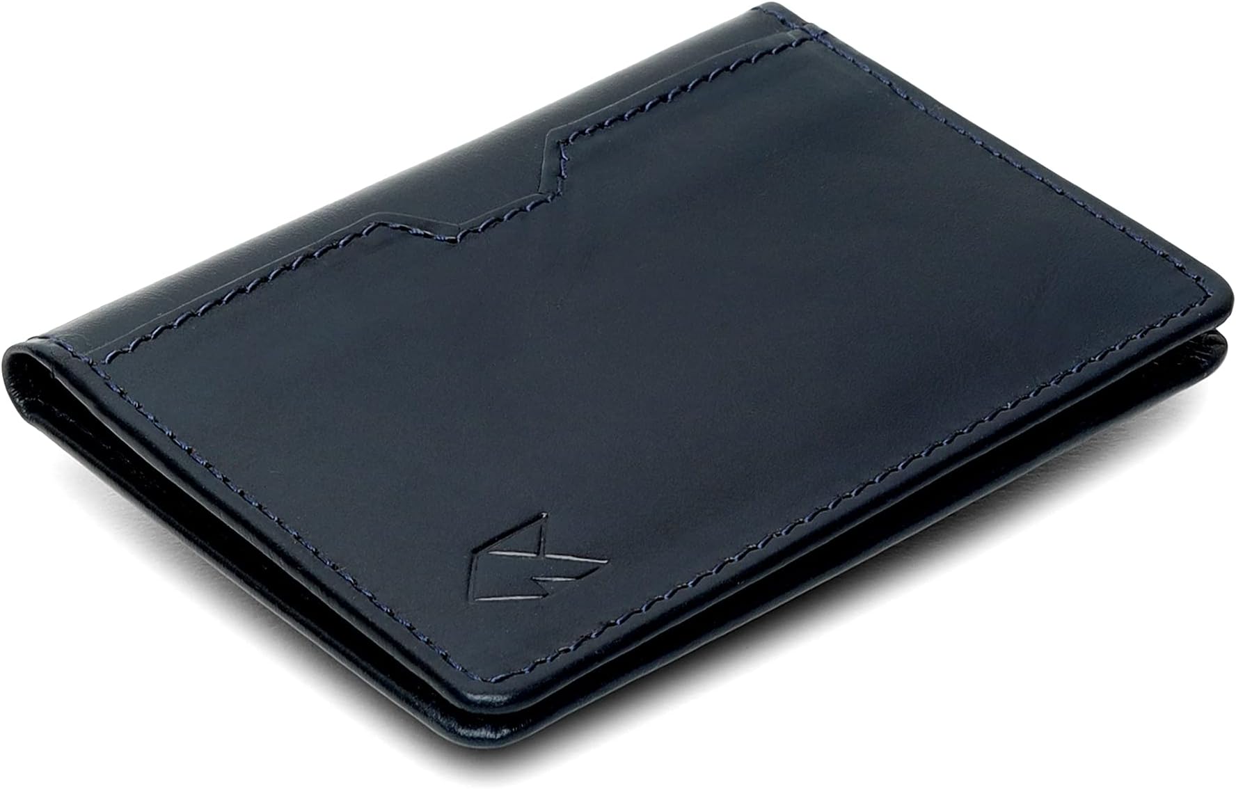FOXHACKLELeather Credit Card Wallet for Men and Women, Thin Bifold RFID Blocking Wallet, Slim Front Pocket Minimalist Card Holder Wallet, Small Card Case