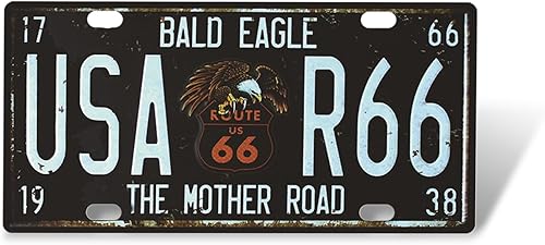 Pack-1 Placa de matrícula personalizada para automóvil, placa de matrícula de automóvil de 11.81 x 5.9 pulgadas, placa de metal para automóvil