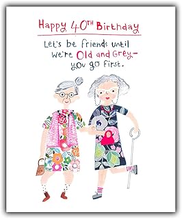 40th Birthday Card For Her. Funny 40th Birthday Card For Her, Friend 40th Birthday Card, Happy 40th Birthday Card, Birthday Card 40, Female 40th Birthday Card