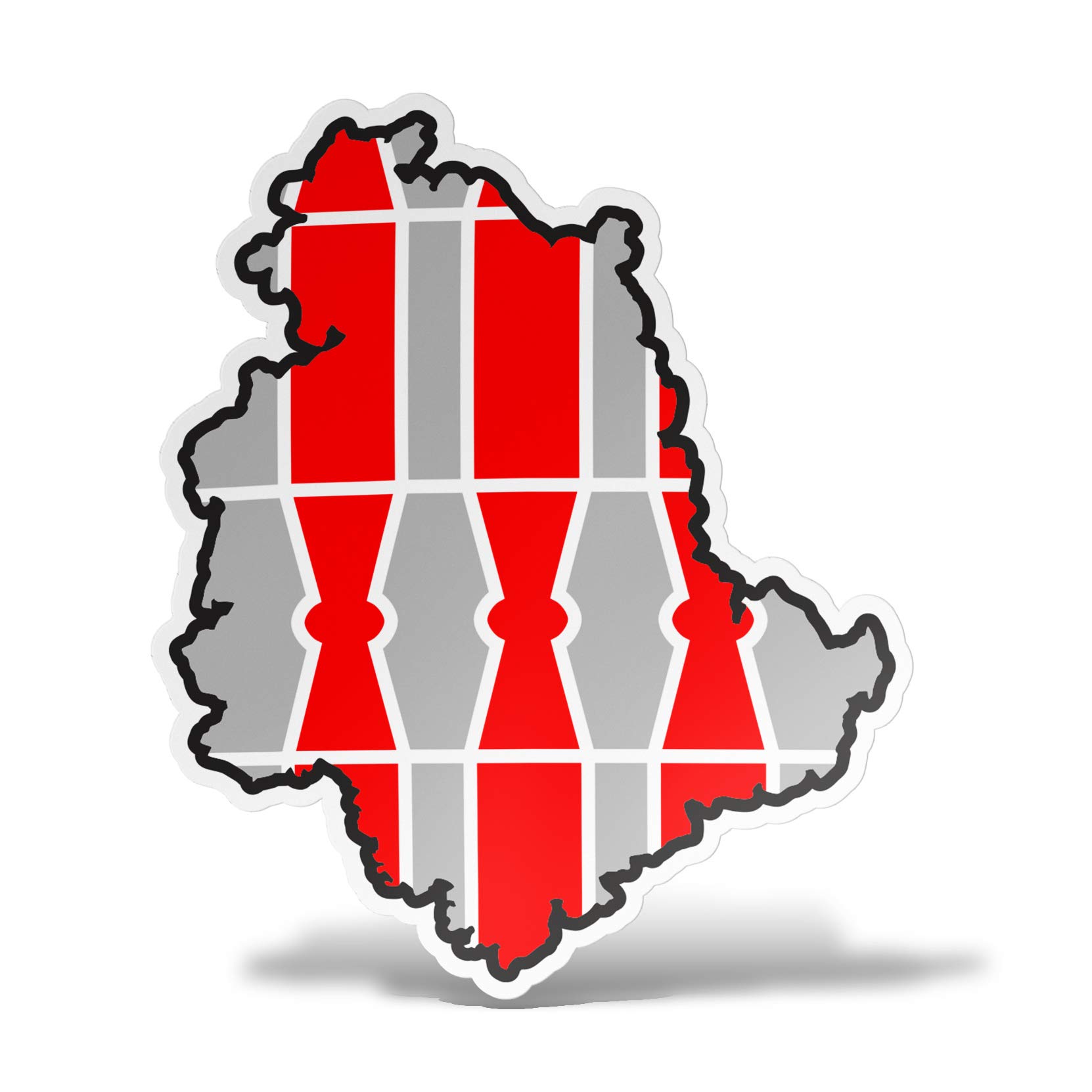Sticker Umbria Italia Adesivo Sagomato in PVC per Decalcomania