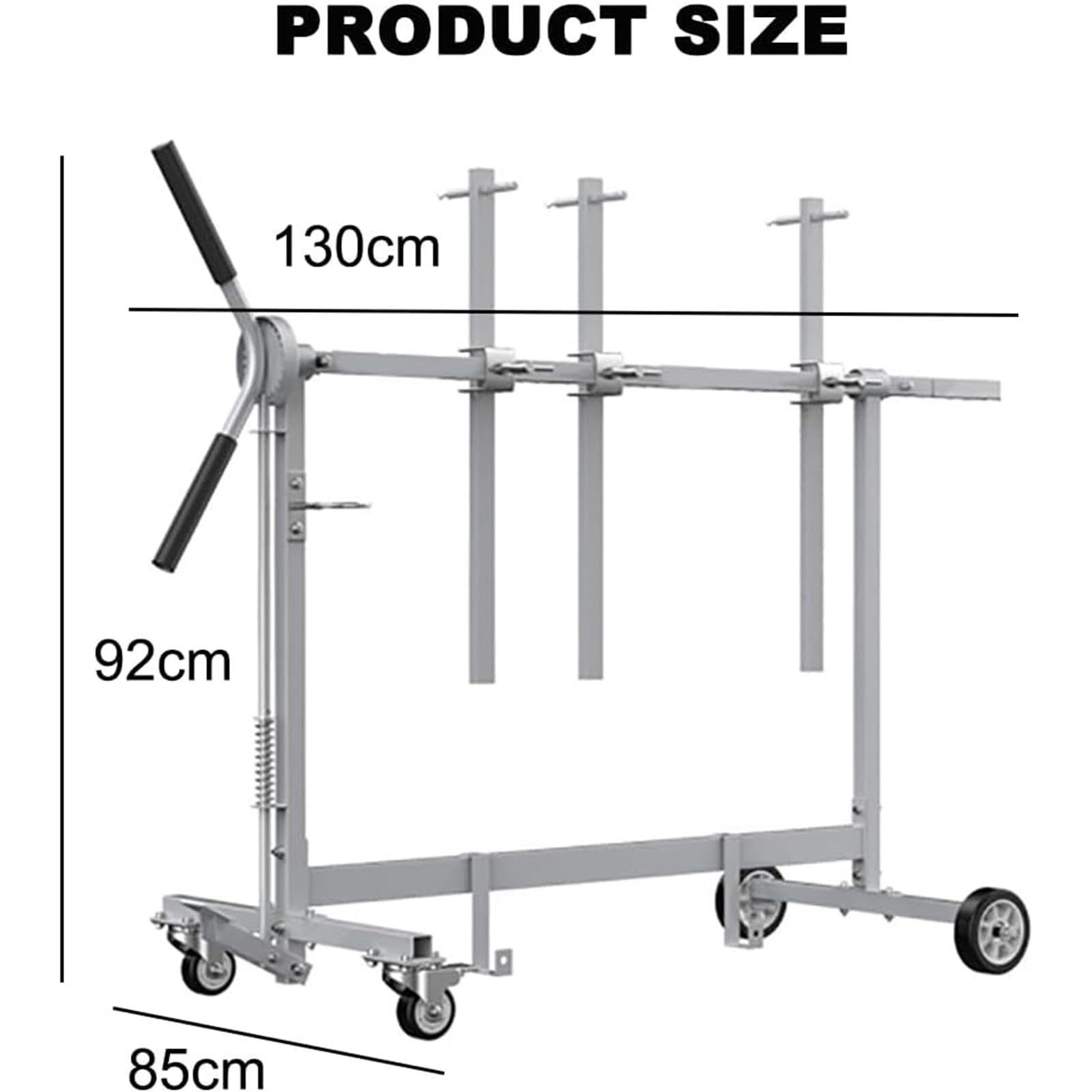 Supporto per Verniciatura Paraurti per Auto, Supporto per Verniciatura Auto con 4 Ruote, Supporto per Verniciatura Porte Rotanti A 360 ° per Il Fissaggio