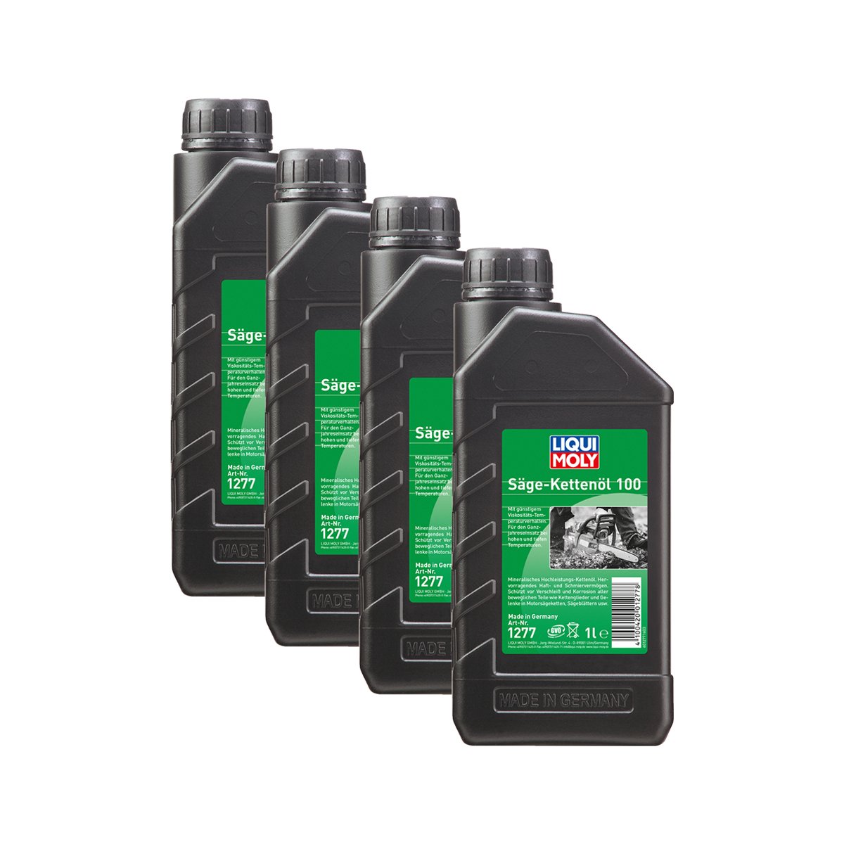 4 x Liqui Moly 1277 para cadena de sierra 100 Cadenas Motosierra aceite 1L