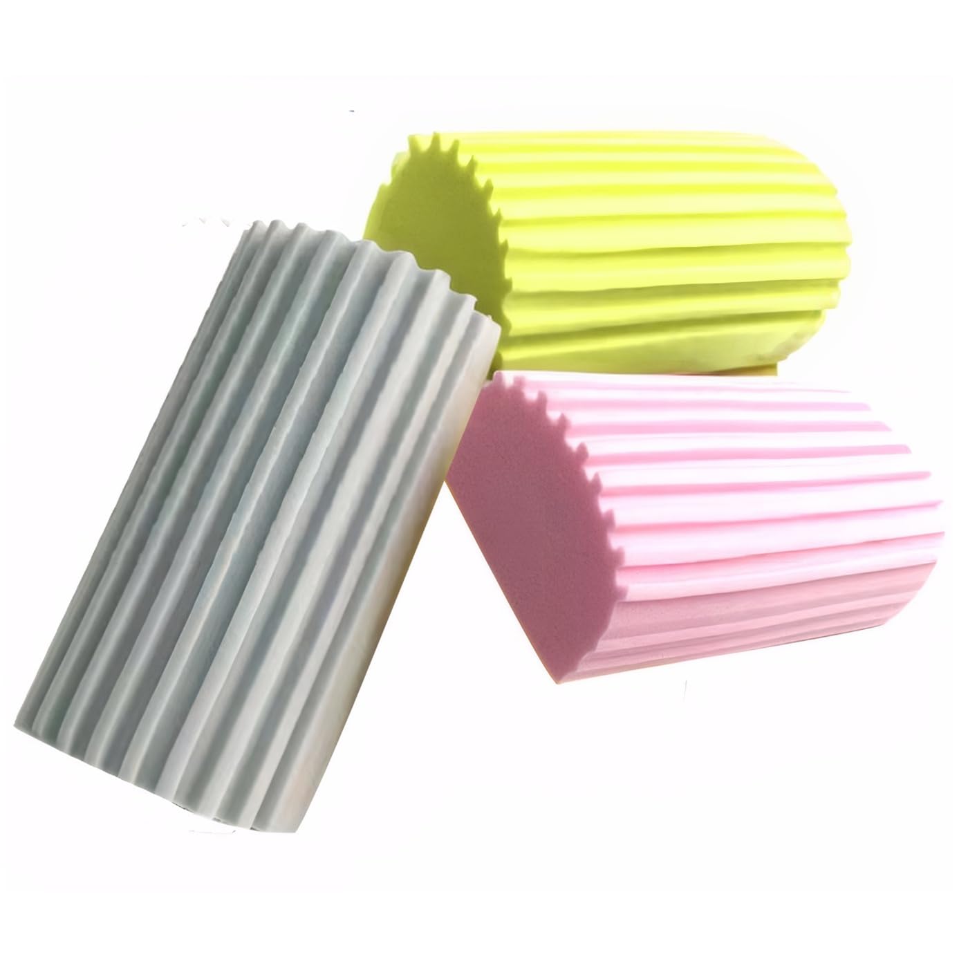 3Pcs Damp Clean Duster Sponge,Reusable Magic Dusting Sponge Brush for Cleaning Blinds,Glass,Baseboards,Vents,Railing,Mirrors,Window,Track Grooves and Faucets