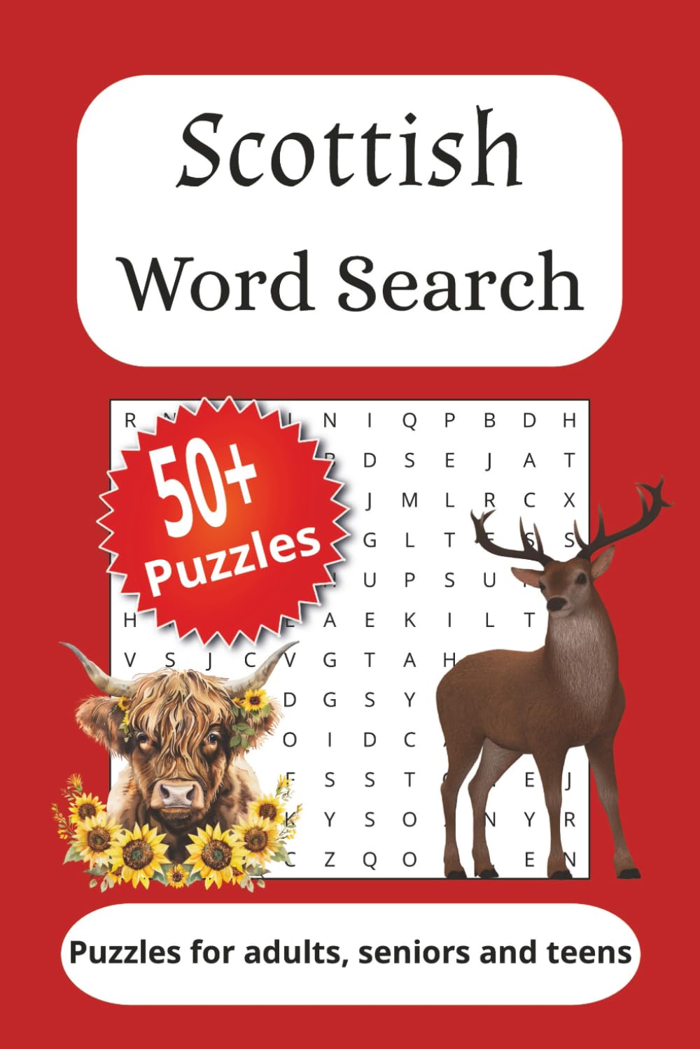 Scottish Word Search Puzzle Book: Word searches with easy to read print about Scotland, Scottish & Doric words and more | 6x9 inches, 110pages | 50+ ... for vacation, holidays and free time