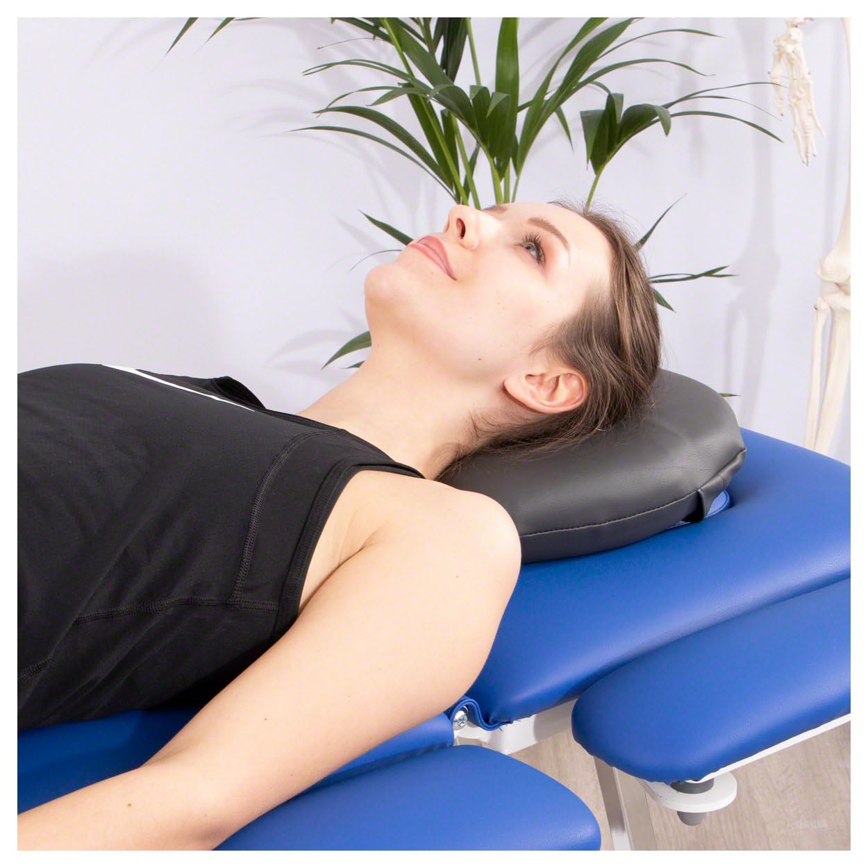 Sport-Tec Nasenhörnchen Gesichtskissen Massagekissen aus Kunstleder für die Therapieliege