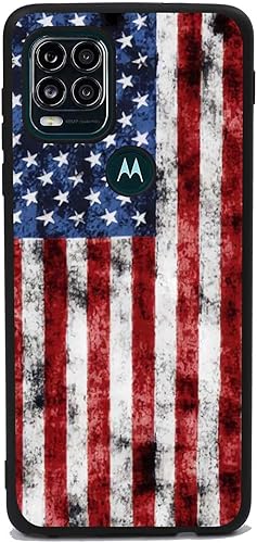 Funda compatible con Motorola Moto G Stylus 5G, bandera estadounidense, patrón retro de soldado veterano para Moto Case hombres y mujeres, funda de