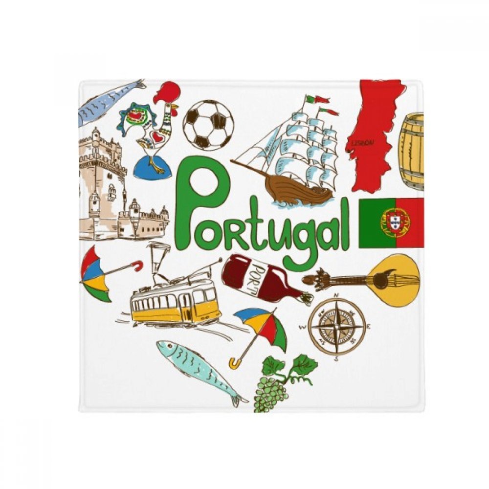 Tapis Portugal 80x80cm cadeau idéal pour amoureux du voyage et de la cuisine