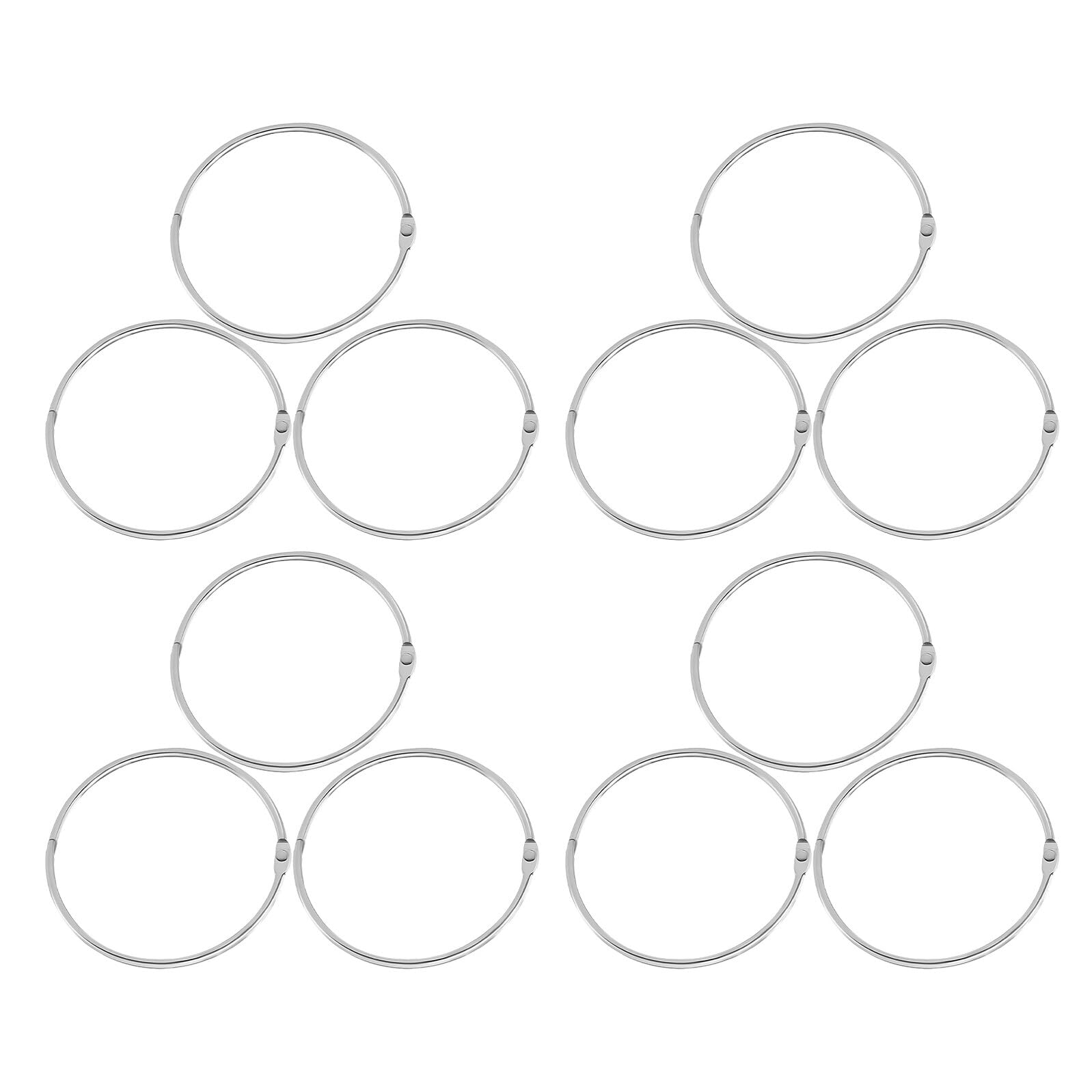 Anneaux métalliques de reliure 4 pouces pour feuilles mobiles cercles en métal blancs