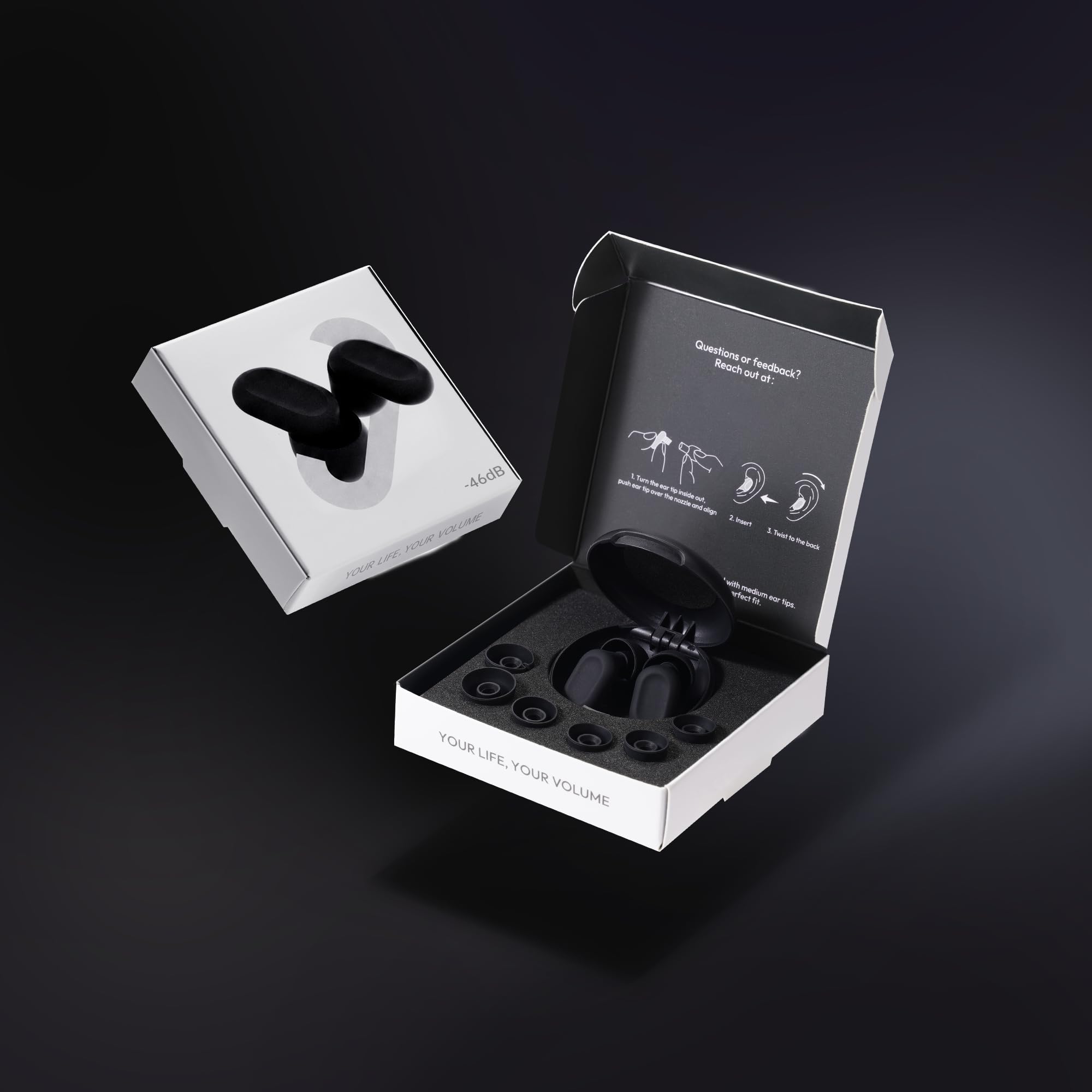 2025 Hoeisch Tapones Para Dormir | Silicona A+ Premium 46dB Tapones Para Los Oídos Antirruido | Cómodos, Reutilizables E Ideales Para Dormir, Estudiar, Trabajar Y Viajar