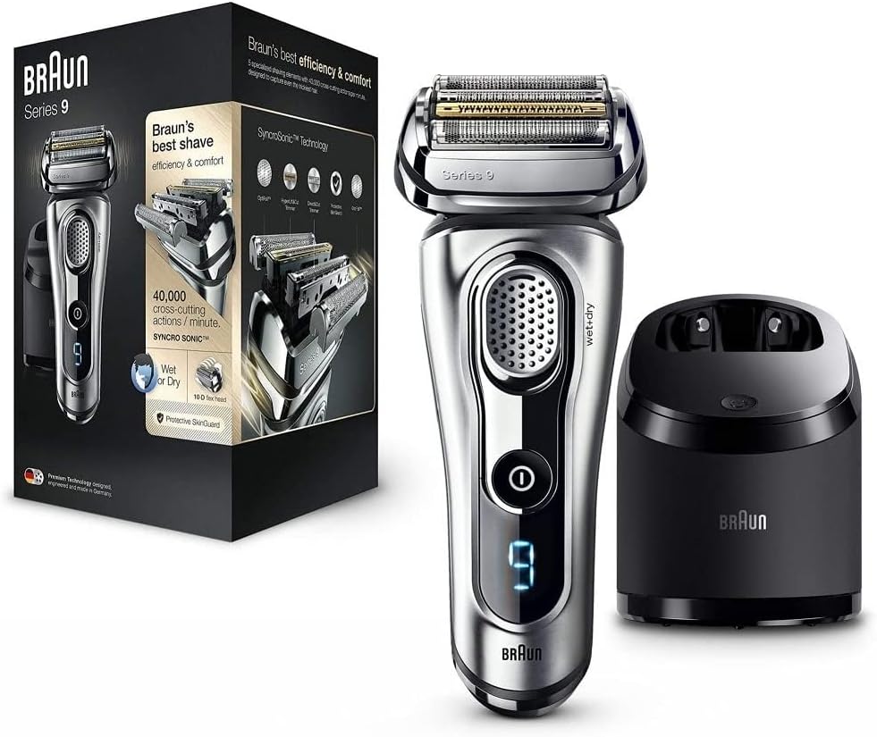 Braun Series 9 9290 cc Wet and Dry Shaver with Clean and Charge System (Silver)