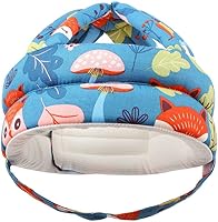 Vista 8 de Casco de bebé para gatear, caminar, sombrero protector de bebé, transpirable, anticolisión, protector de cabeza de bebé, ajustable, casco
