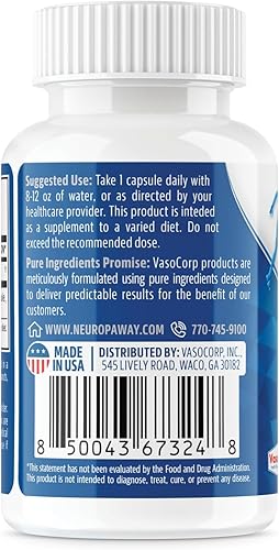 Miniatura 8 de NeuropAWAY N-acetil L-cisteína 1000mg 60ct Elementos