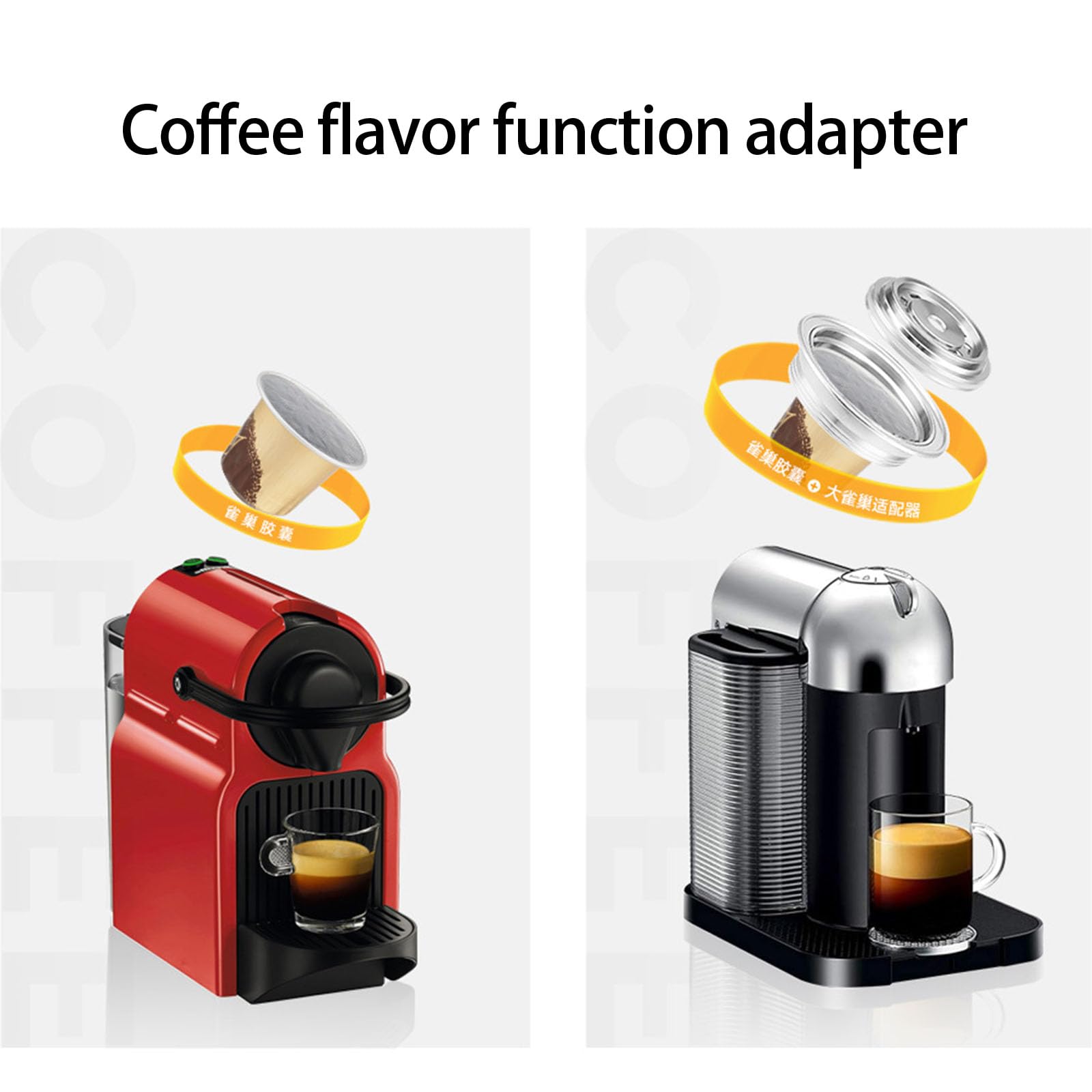 Convertidor de cápsulas de café, repuesto reutilizable, portátil, recargable, para máquina de café