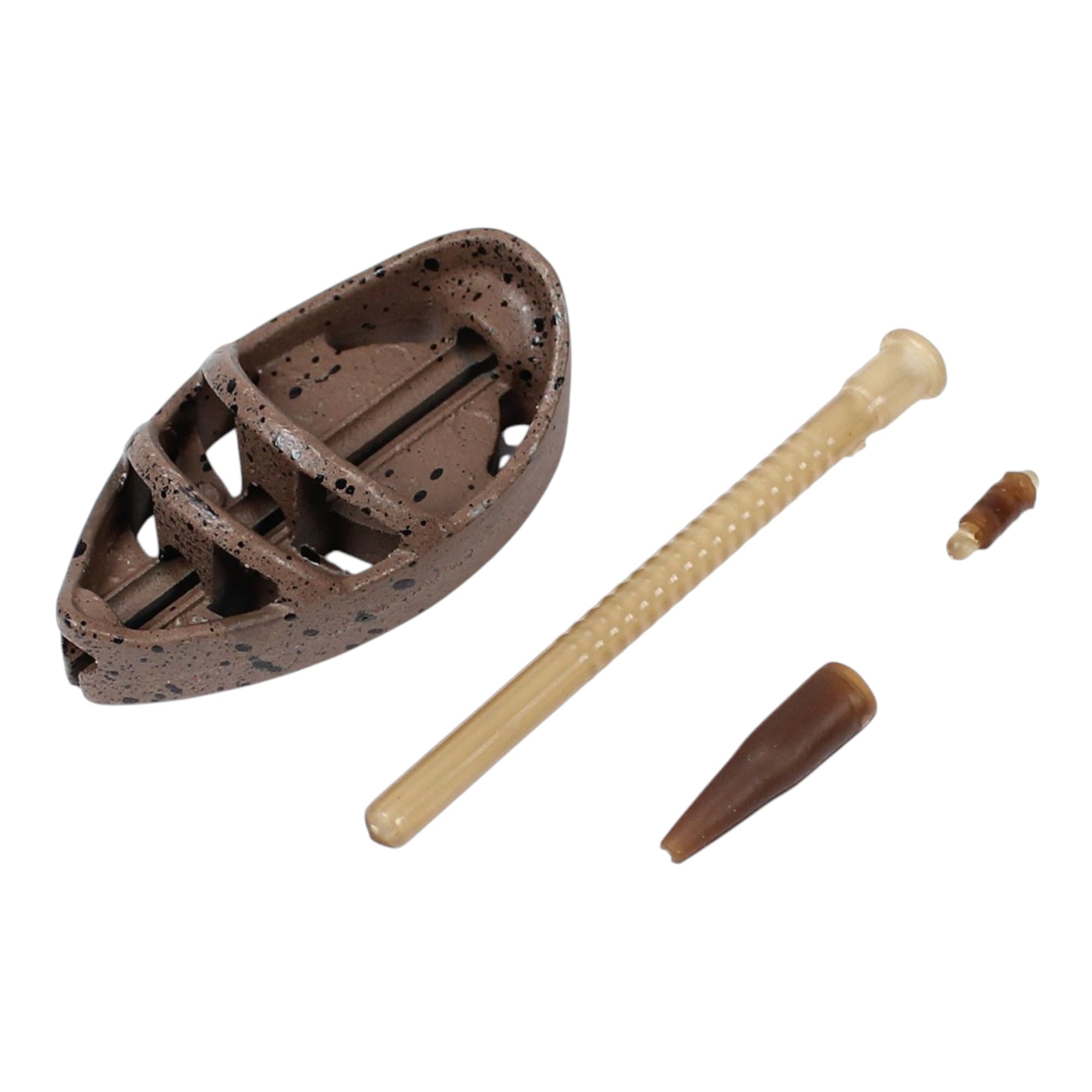 Ribbed Method Feeder Set 5 sztuk karmników – Drop Shape kosz na karmę – 60g ołów wędkarski & Anti Tangle Sleeve – montaż karpiowy – wędkarstwo gruntowe – akcesoria do wędkarstwa karpiowego