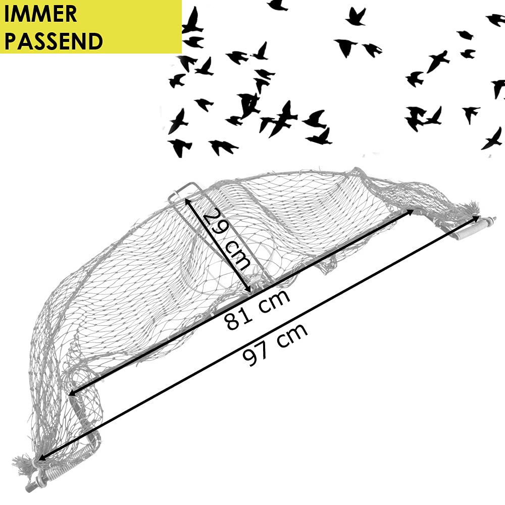 Petigi Lebendfalle Netz Vogelfalle Falle Vogel Vögel Umsiedeln Netzfalle Sofort Einsatzbereit Schnell und einfach Vögel fangen Wetterfest Grün Rund mit Netz