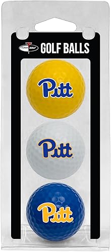 Vista 44 de Team Golf NCAA - Pelotas de golf de tamaño reglamentario, paquete de 3, impresión duradera del equipo a todo color varios colores del equipo.