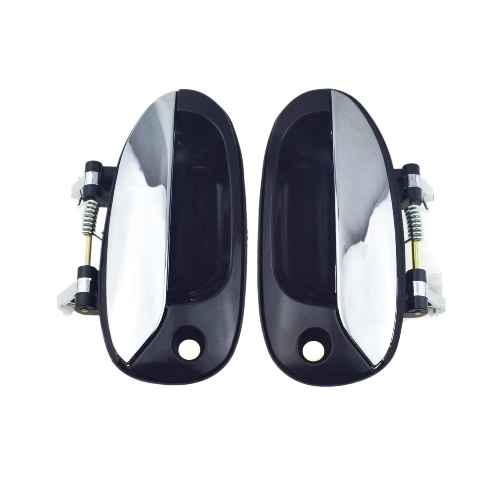 Pacsci 2 Pcs Front Lh Rh Car Outer Door Handle For Kia For Carens 2003-2006 Chrome Exterior Car Door Handle Front Rear Left Driver Right Passenger(2 Pcs Front Lh Rh)