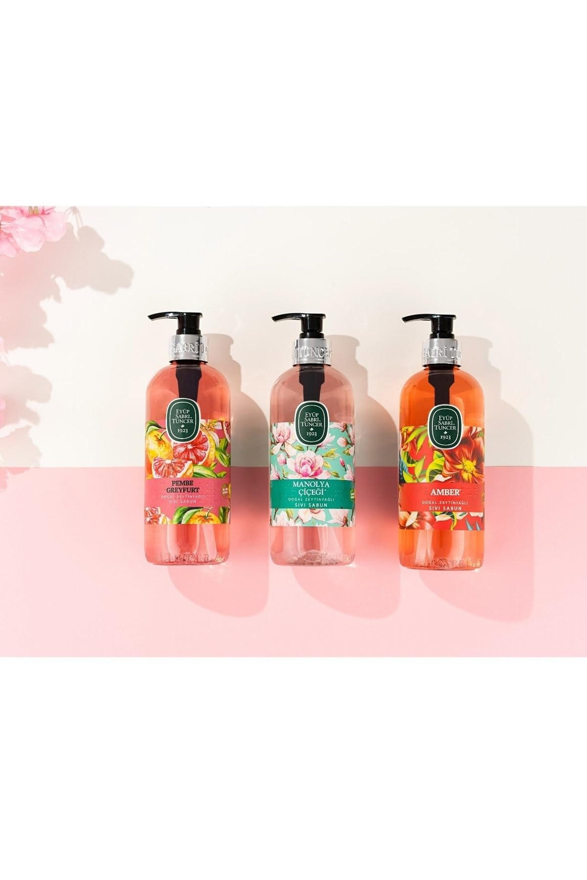 Eyüp Sabri Tuncer Doğal Zeytinyağlı Sıvı Sabun Manolya Çiçeği 500 ml x 4 Adet