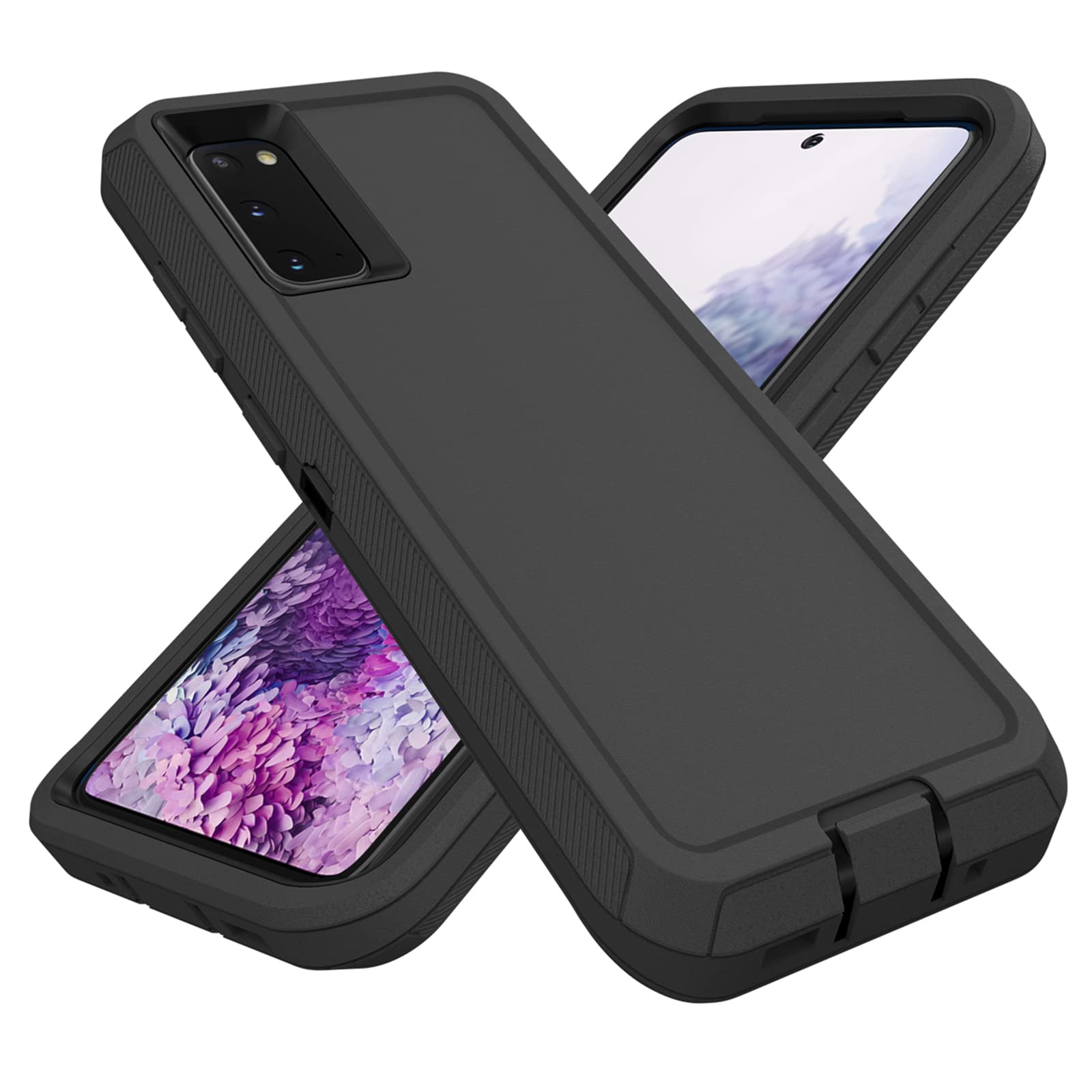 TIOZOLY for Samsung Galaxy S20 Case (NOT for S20 Plus), Heavy Duty Defender Case Dustproof Shockproof Protection 3 in 1 Rugged Cover for Samsung