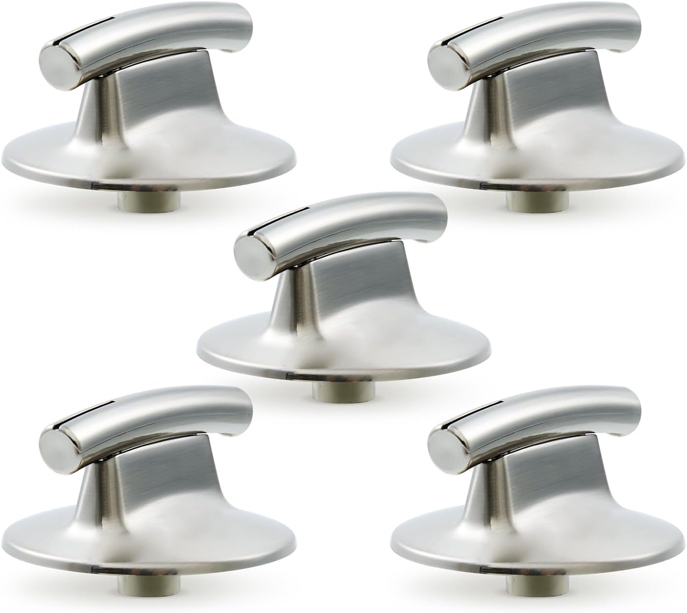 WP7737P245-60 Cooktop Knobs Replacement Parts for Jennair Gas Stove Knob Surface Burner Knob Jenn-Air JEC8430ADB JEC8536ADB JEC8430ADS 36 Inch Cook Top Oven Range 74007918 Assembly Knobs 5 Pcs