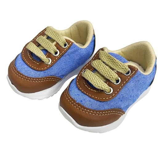 Tenis Sapato Infantil Para Bebe Menino Sapatinho Calçados (AZUL, BR, Bebê, Numérico, 19)