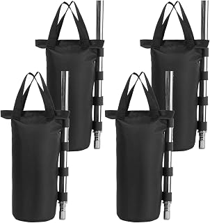 XINFULLWOL Tent Weights,Canopy Weight Sand Bags for Pop Up Gazebo,Outdoor Sun Shelter Umbrella,Tents for Parties,for Outdoor Easy Up Canopy and Backyard Canopy,Gazebo Weights,W/O Sand,4-Round