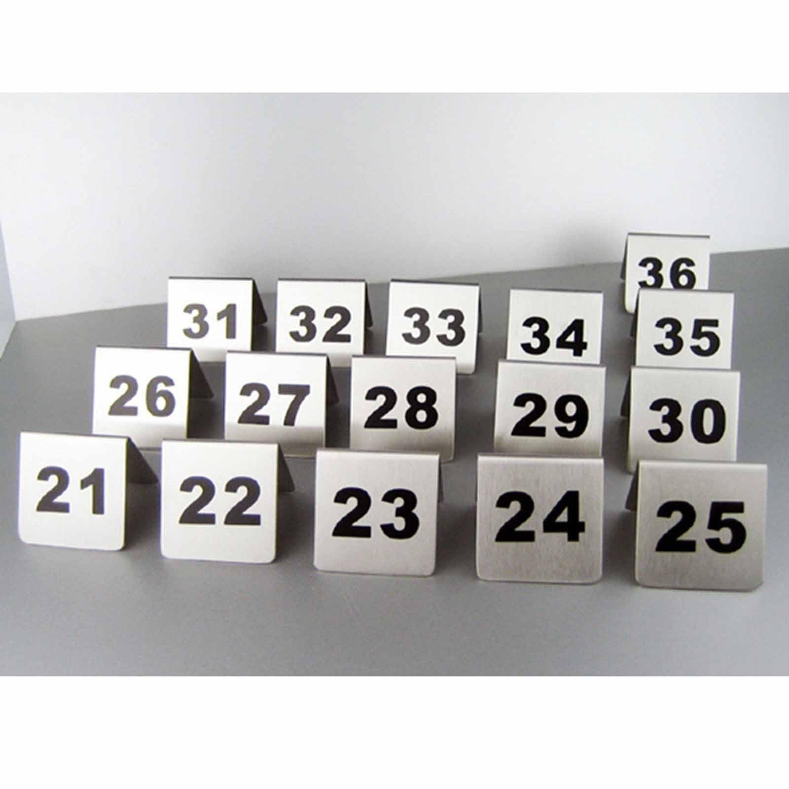 Stainless Steel Restaurant Table Number Sign