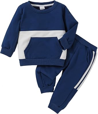Doresbebe Toddler Baby Boy Clothes Fall Winter Outfit Infant Sweatshirts Pullover Sweatsuit Tops Long Pants Clothing Set
