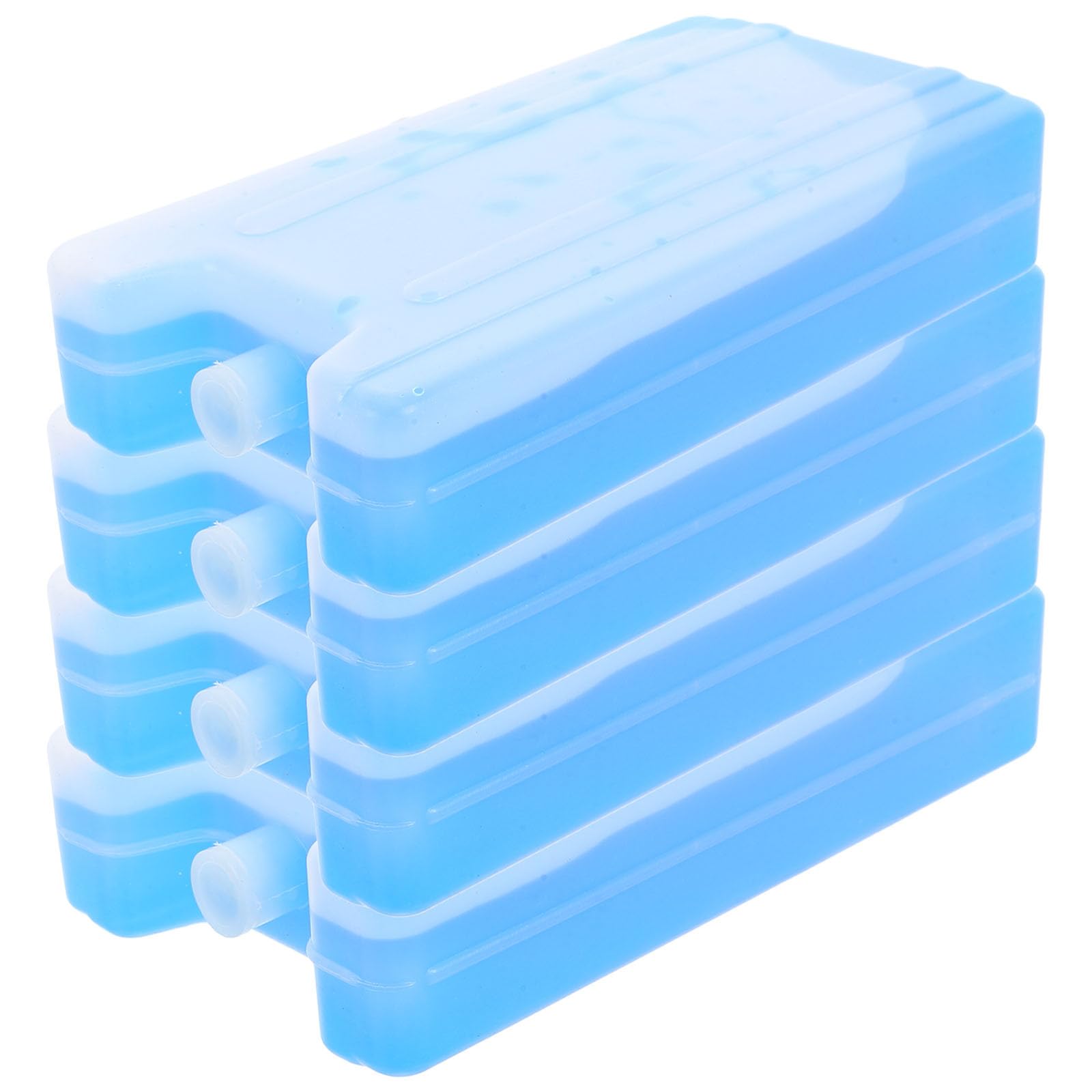 Lot de 4 Pains de Glace Réutilisables pour Glacières - Pains de Glace Pré-remplis de 400 ML pour Boîte à Lunch, Glacière Portable Idéale pour Le Camping, La Conservation des Aliments Et