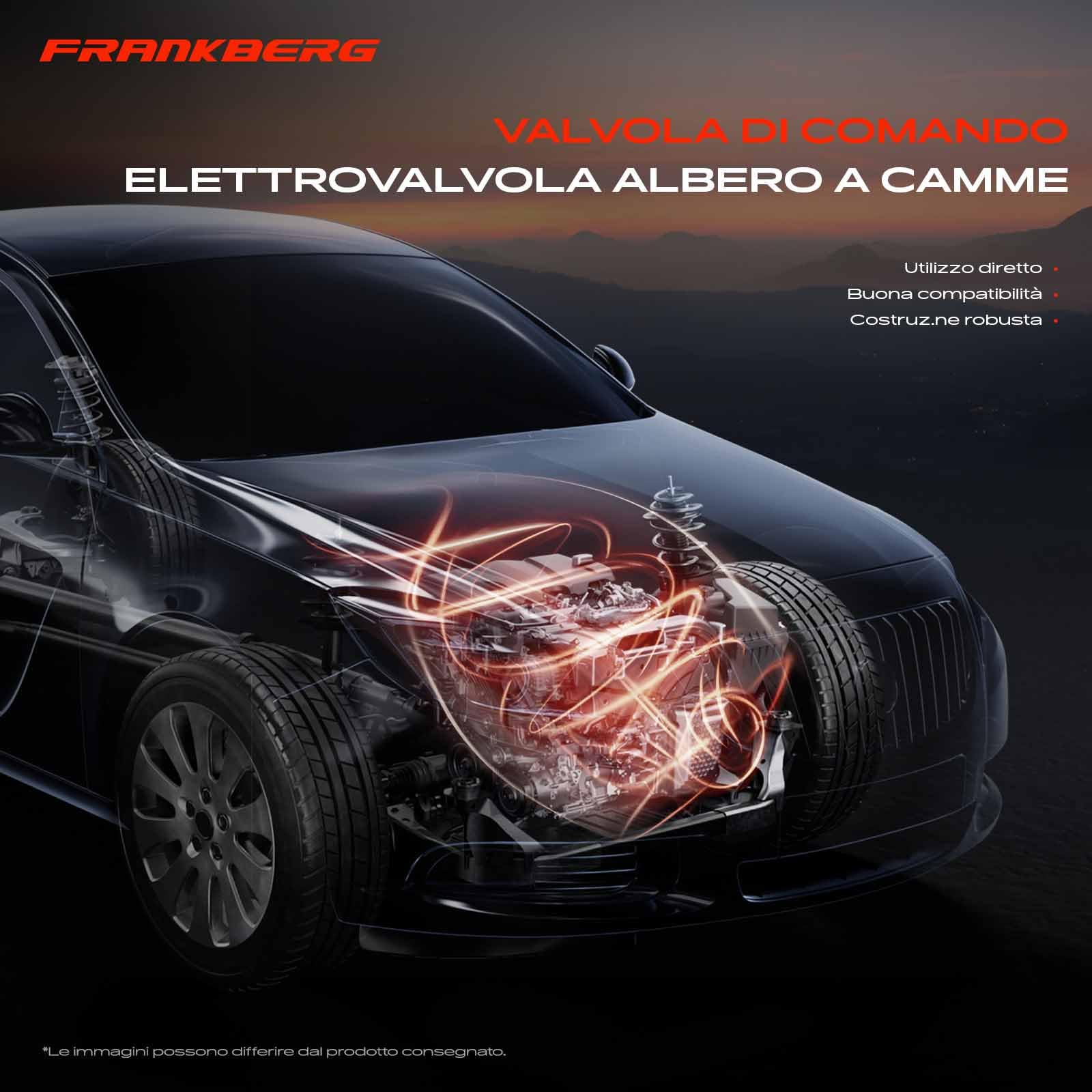 Frankberg Compatibile con o 2009-2018 Idea 2008-2012 500 berlina 500 C Cabrio 500L Timing-Control Valve Solenoid 1.3L Front One Piece Replace# 55273167