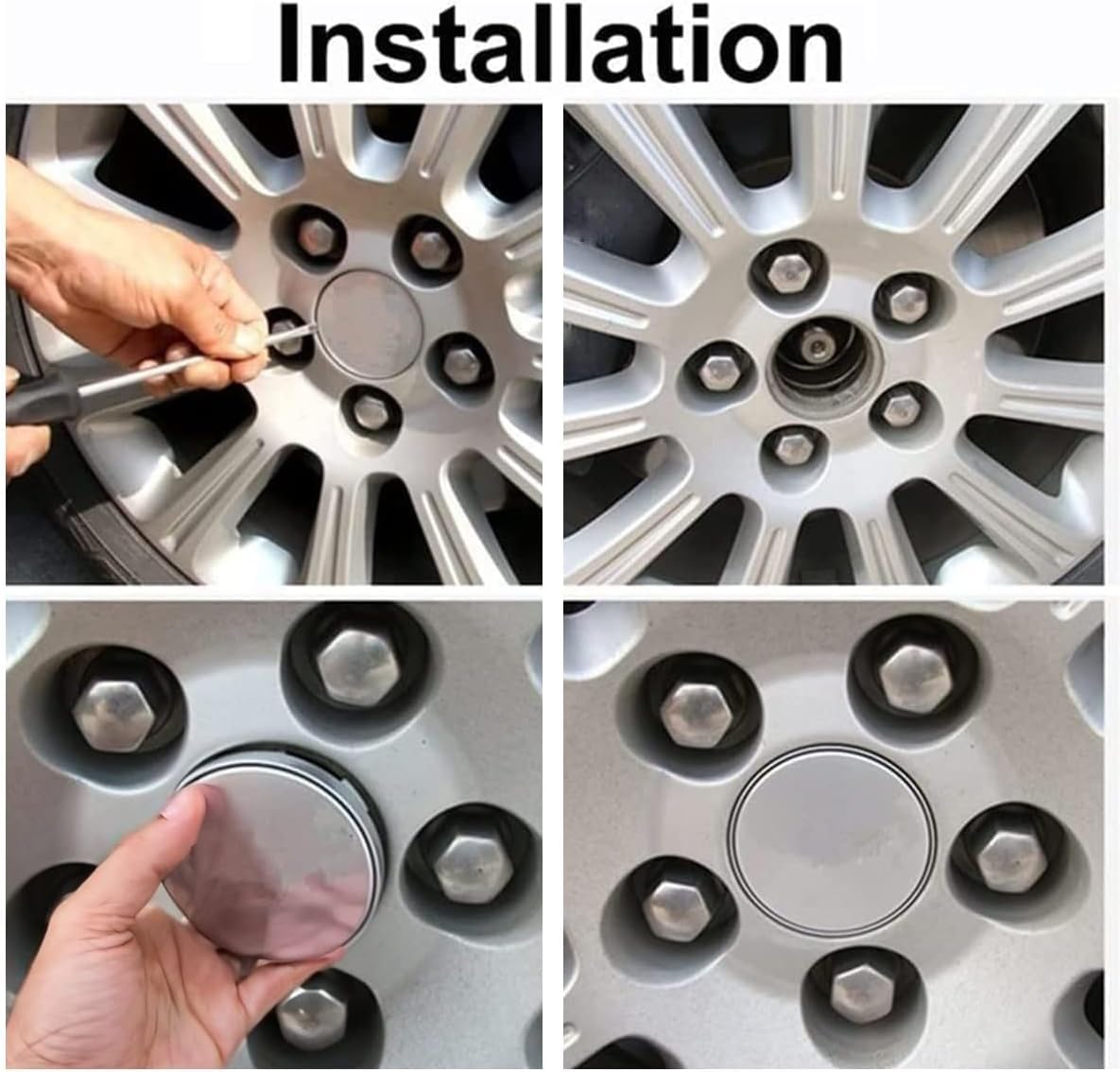 4 Stück Auto Radnabenabdeckung für FIAT 500 Abarth 133mm,Radnabenkappen Felgendeckel Felgenkappen Nabenkappen Auto Accessories,B