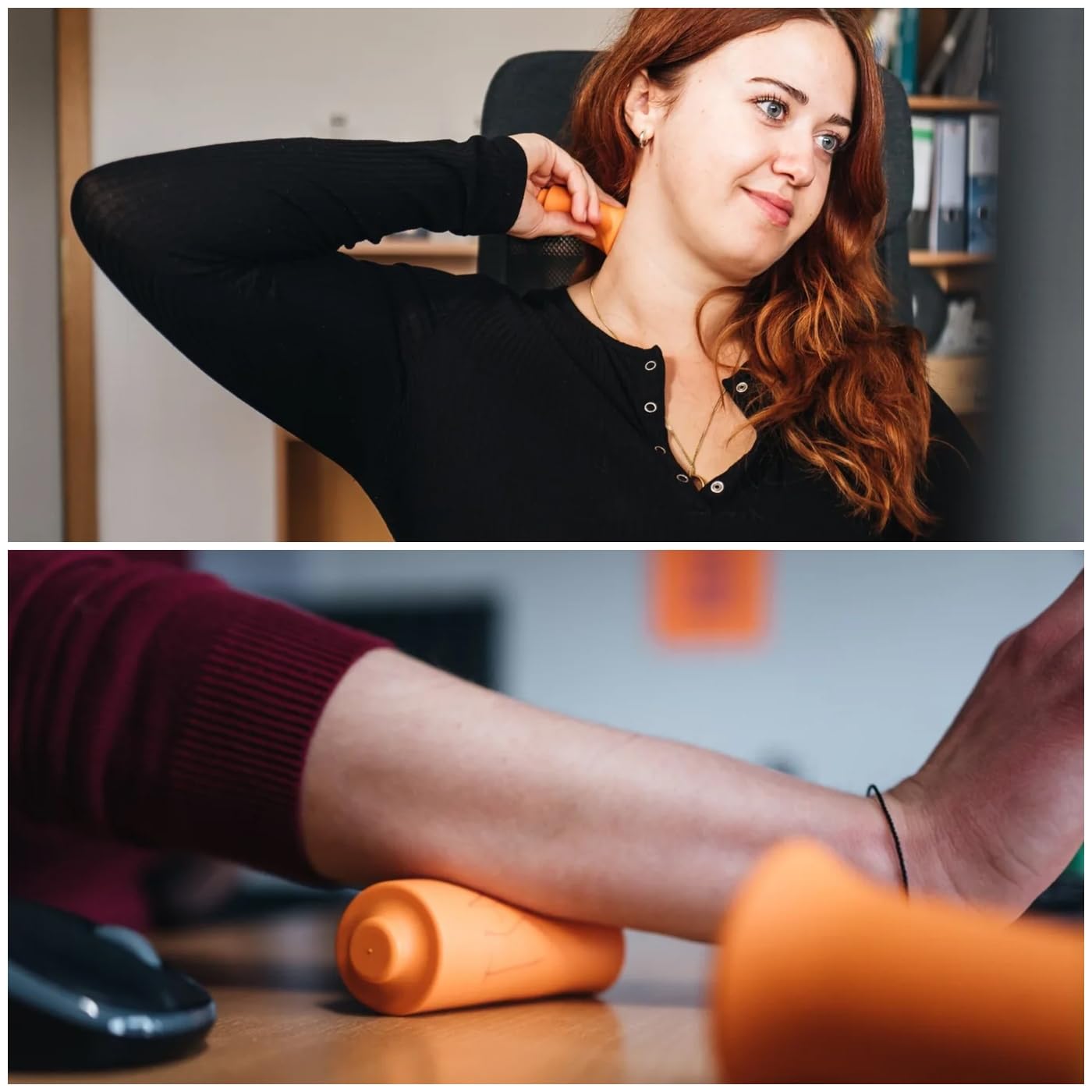 BellaBambi original verre à ventouses | Ventouses pour la beauté, le peeling, le sport & le massage en cas de tensions | Fabriqué en Allemagne | Silicone doux pour la peau | Intensité Regular Orange