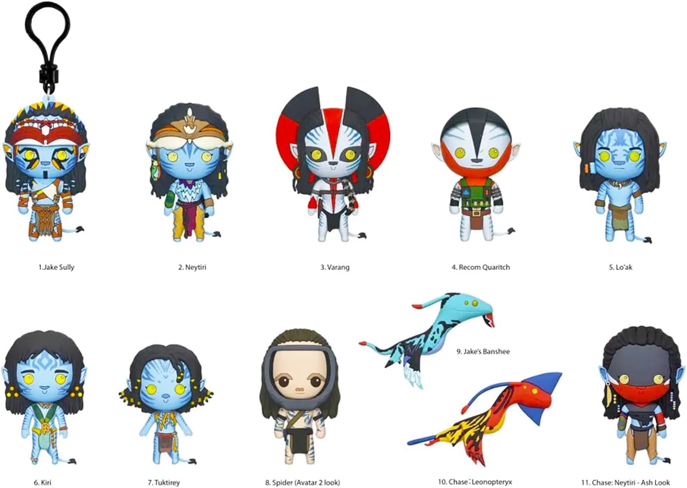 Disney Avatar Blind Bags Party Favors Set - Bundle with 3 Keychain Figures Plus Bookmark, More | Avatar Fire and Ash Bag Clips for Kids, Boys, Girls, Teens