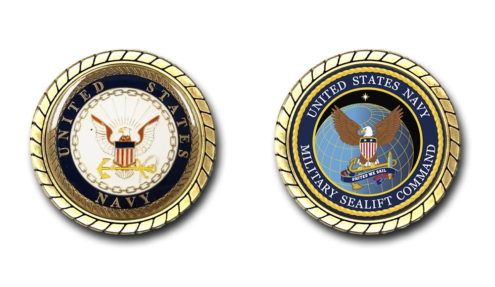 Military Productions Military Sealift Command Challenge Coin