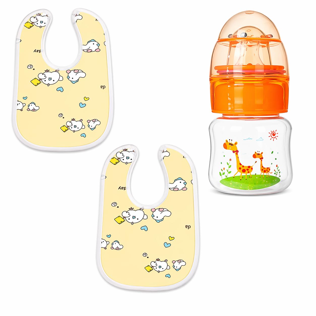 KALRA MAGIC Waterproof Baby Arpon Bib Tree Shape Teether Combo Pack-image-43