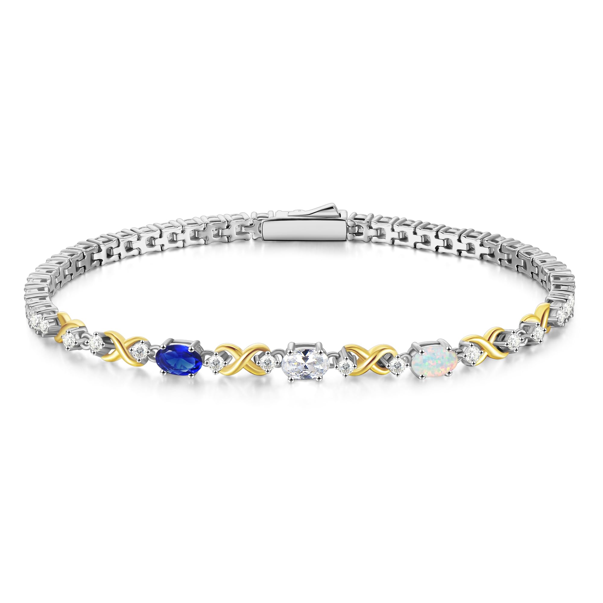 FANCIME Silber Tennisarmband für Damen, 925 Sterling Silber