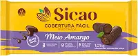 Cobertura Barra Fracionada Chocolate Meio Amargo Dia a Dia 1,01Kg - Sicao