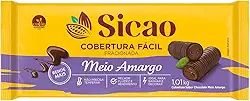 Cobertura Barra Fracionada Chocolate Meio Amargo Dia a Dia 1,01Kg - Sicao